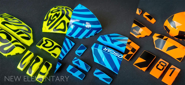Parts review + MOCs: 43017 Oscar Piastri Helmet & 43023 Lando Norris Helmet from LEGO® Editions